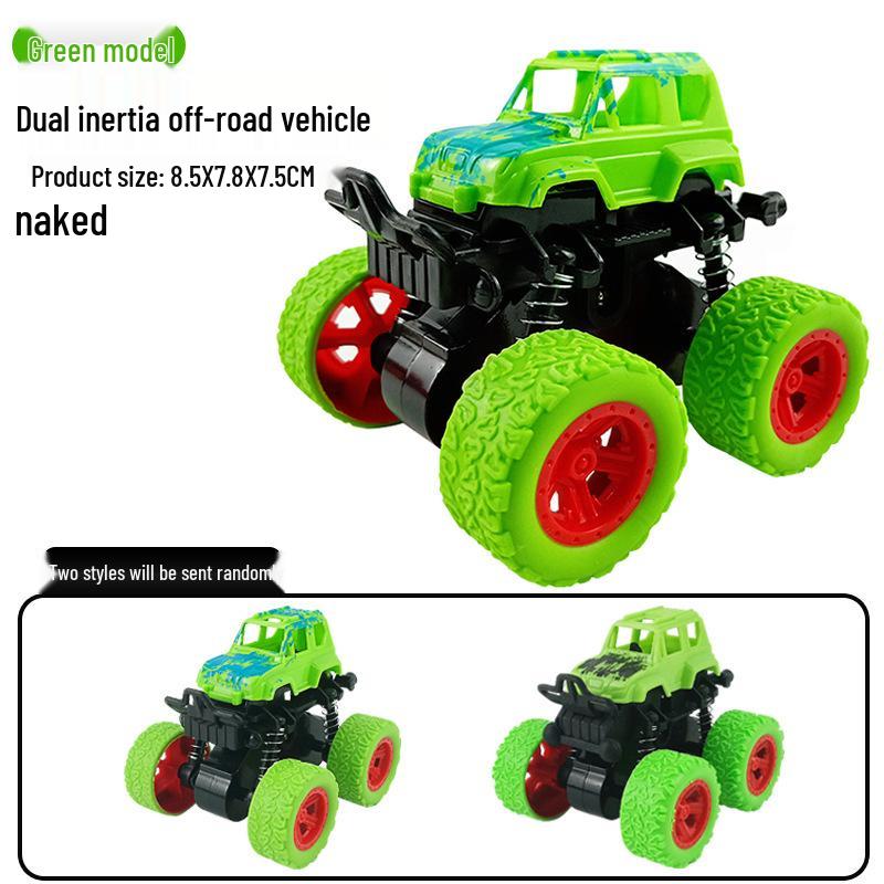 Children's Inertial 4WD Off-Road Swinging Stunt Car Model with Shock Absorption.