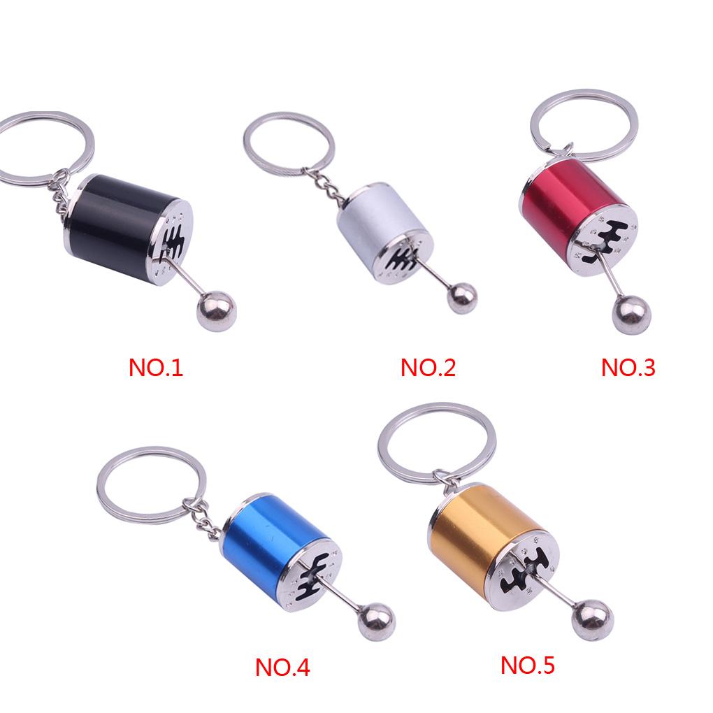 Key Chain Keychain Gearshift Knob Keyring Modified Polishing Practicing Replacement Decoration Driving Gearbox Gear Part