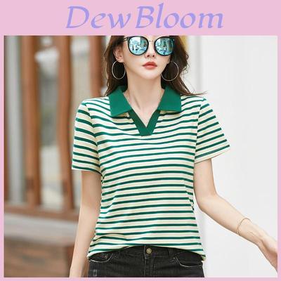 Cotton T Shirt For Women Short Sleeve Casual Summer Top With Embroidery For Daily Wear