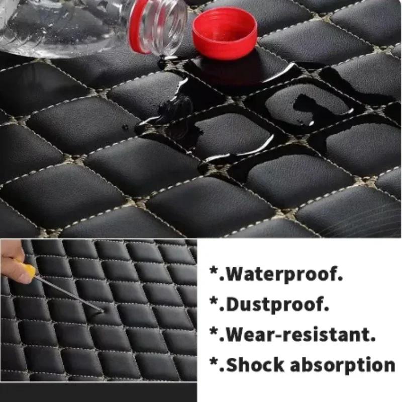 PU Leather Custom Car Trunk Mats for Mercedes W177 A W169 W176 B W246 W245 W247 Interior Details Car Accessories All Models