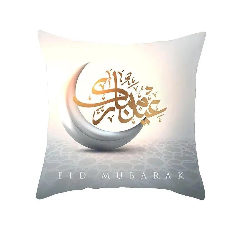 EID Mubarak Decorative Cushion Cover Ramadan Decoration Home Islamic Muslim Ramadan Kareem EID Al Adha Gift Sofa Pillow Cover