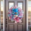 Christmas Snowman Wreath Door Hanger Holiday Party Decor Indoor Outdoor