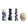 Candle Molds Castings Molds Epoxy Resin Molds Spirals Snake Pillar Silicone Moulds Plasters Molds Ornament Molds