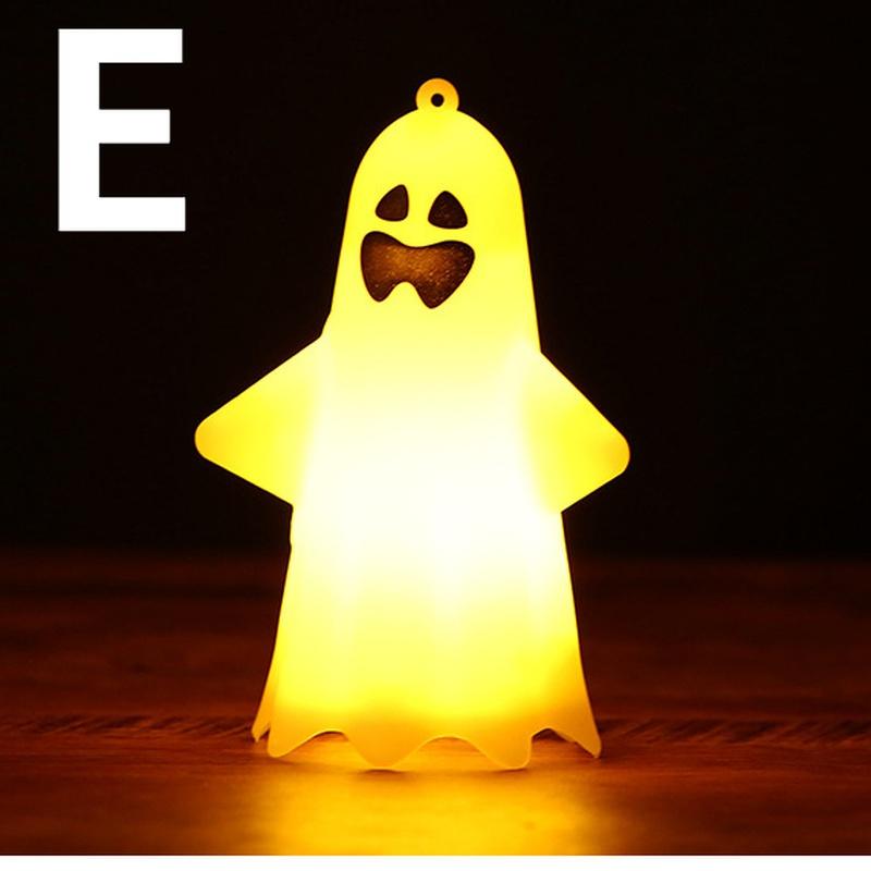 Halloween Decorations Children's Portable Cute Trick-or-treating Ghost Night Light Pumpkin Lantern Ghost Decoration Pendant