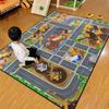 Tappetino Puzzle Pista Cartone Animato Tappeto Grande Area Soggiorno Tappeto Sala Giochi Tappeto Facile Da Mantenere Decorazione Casa Retrò