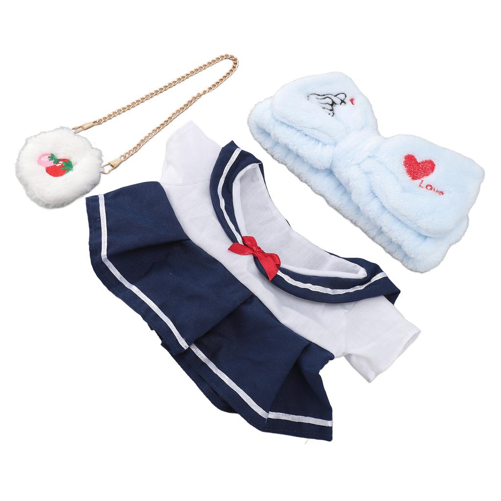 Plush Doll Clothes Set DIY Cute 12inch Plush Doll Clothes Dress for Role Playing Games Preschool Centers