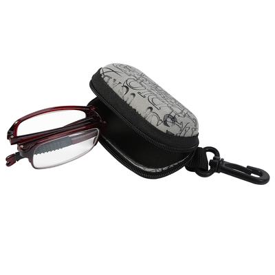 Portable Lightweight Folding Presbyopic Glass Fatigue Relieve Reading Glasses (Red 1.0)