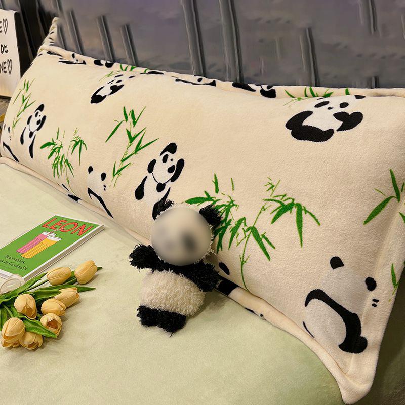 Plush Rectangle Pillowcase 48x120/150/180cm 50x90 Soft Coral Fleece Cute Cushion Cover Envelope Closure Design Home Pillowslip