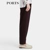 PORTS Women's Pleated Design Tapered Pants