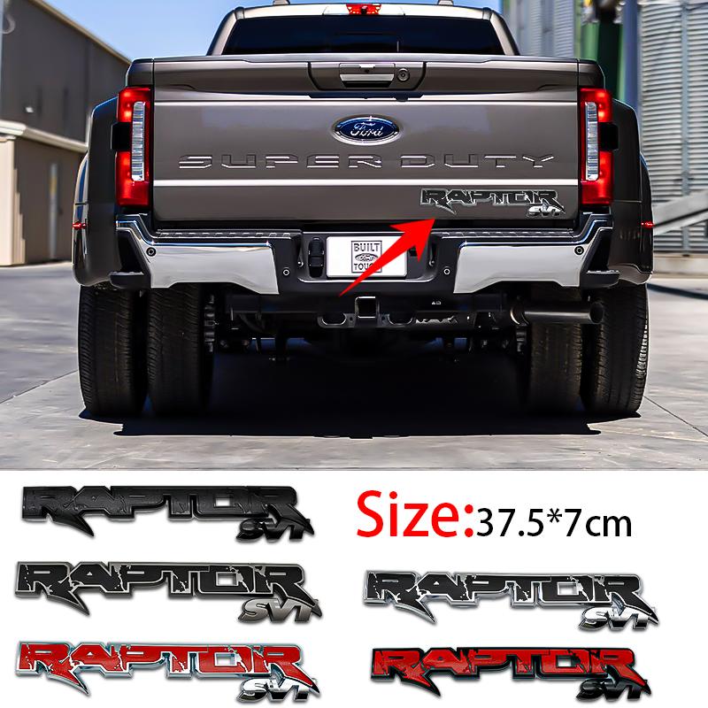 3D ABS Exterior Rear Trunk Fender Badge Emblem For Ford Raptor SVT F150 Ranger Focus Mondeo Fusion Ecosport Tuning Accessories