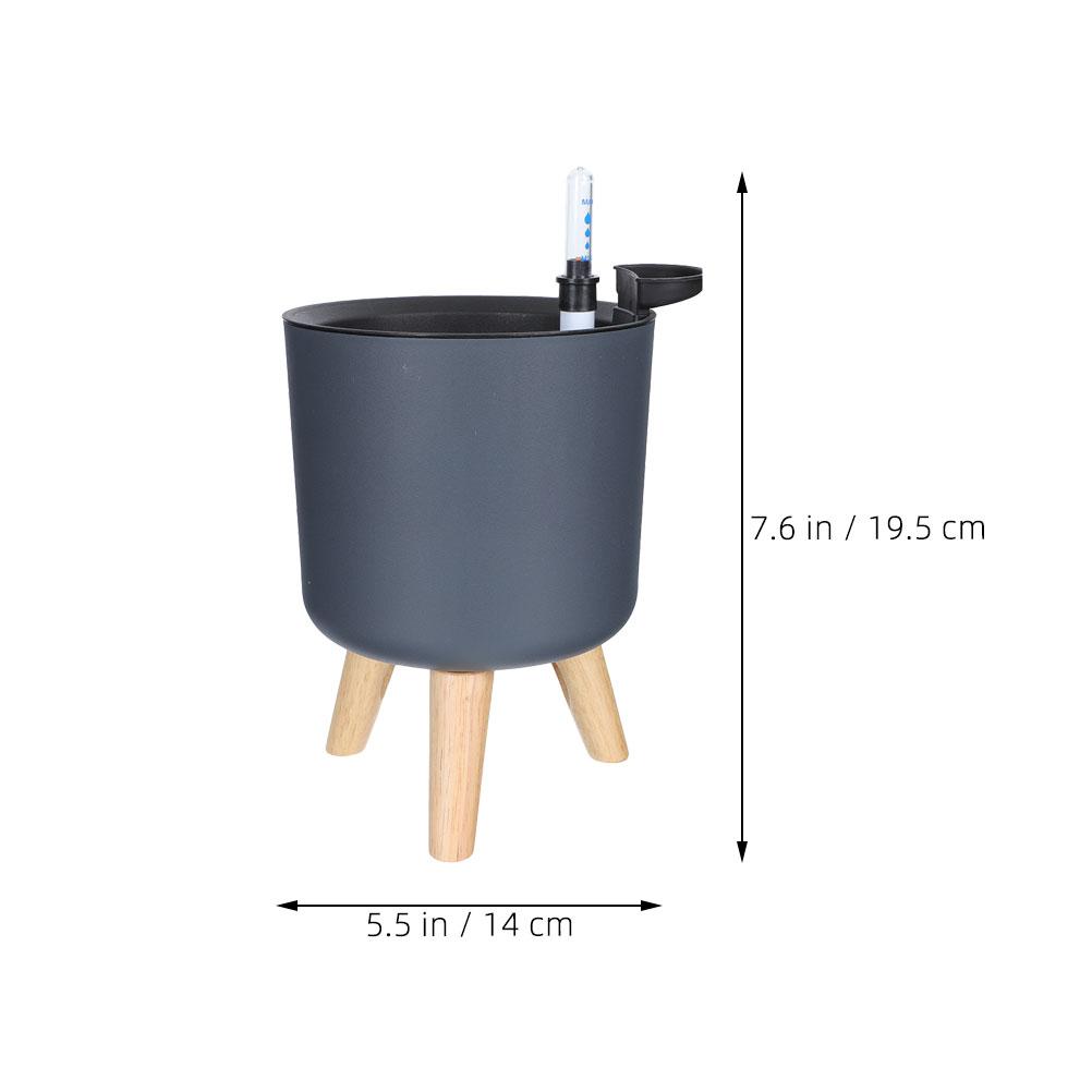  Adjustable Automatic Watering Flower Pot Plants Pots Pp Planter Indoor with Inlet