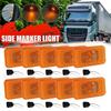 10X 24V Yellow Amber LED Side Marker Lamp Light W/ Wire Connector Plug For Volvo FH&FM DAF LF45 Renault 20398660 Parts