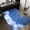 Clouds Stars Crystal Velvet Chair Mat Area Rug - Non-Slip, Floor Mat, Office Desk Chair Rugs, Bedroom Decor.Christmas Gift-1106118