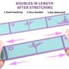 Elastic Yoga Resistance Band Stretching Belt for Pilates Dance Fitness Sport Exercise Multi-Functional Pull Strap Belt for Beginners