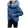 Damen- und Wintermode Kurze Daunen-Baumwolljacke Einfarbig Brotjacke