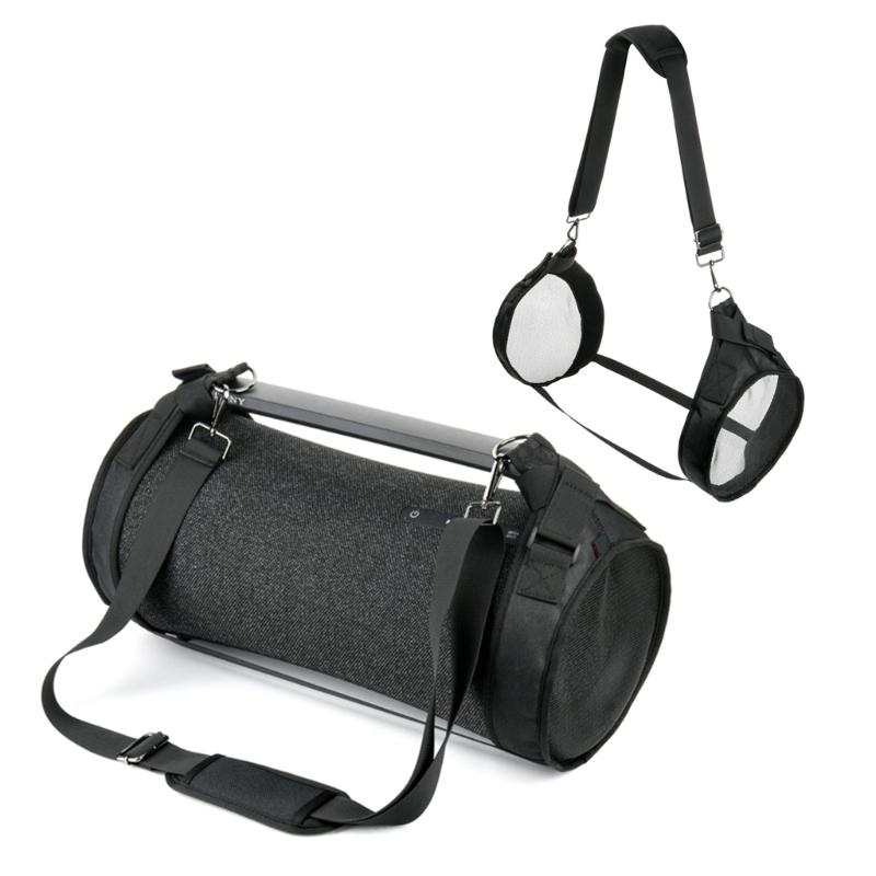 Shoulder Carrying Case Speaker Storage Bag Breathable PVC Fabric Straps Cover for SRS-XG500