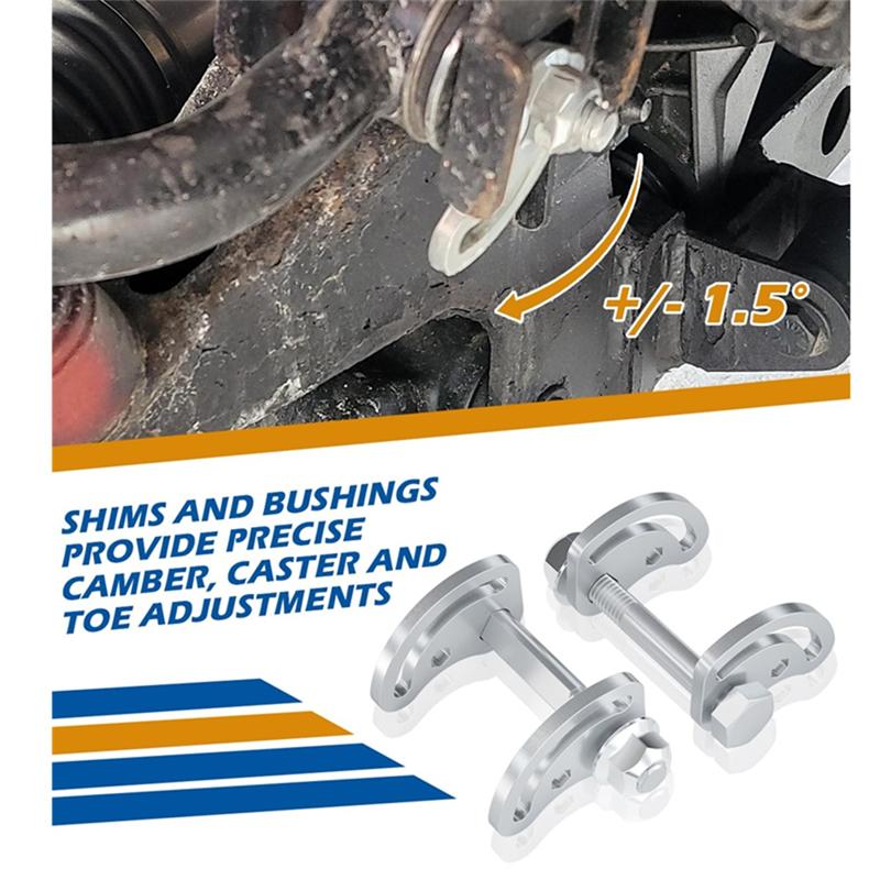 

Camber Kit For Silverado GMC Sierra Express Suburban 1500 2500 Yukon Tahoe Cadillac Escalade Hummer H2 срібний