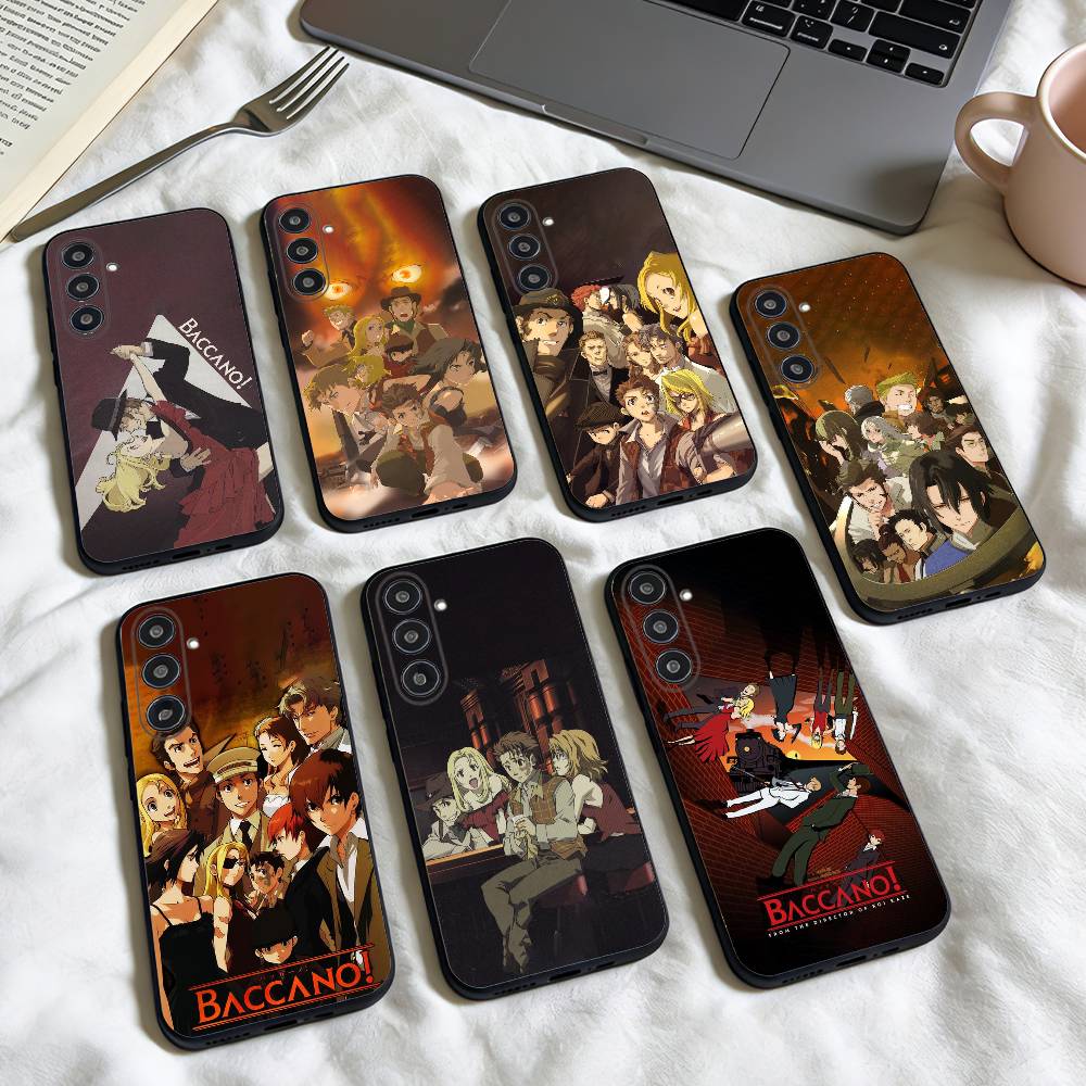 B-Baccano Wallpaper phone Case For Samsung Galaxy A73,A72,A71,A70,A53,A52,A51,Others Soft Black Shell