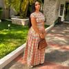 European and American Shirts, Women's Temperament, Short Sleeves, Waist Plaid Tops, African Temperament, Foreign Style, High Waist Skirts, Women's