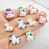 20 Stück Niedliche Cartoon Einhorn Pony Flache Rückseite Harz Scrapbooking DIY Schmuck Basteln Dekoration Zubehör