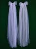 MZA39 Bridal Veils Bows Beaded Wedding Veil with Comb 15 Quinceanera Girls First Communion Accessories Hard organza