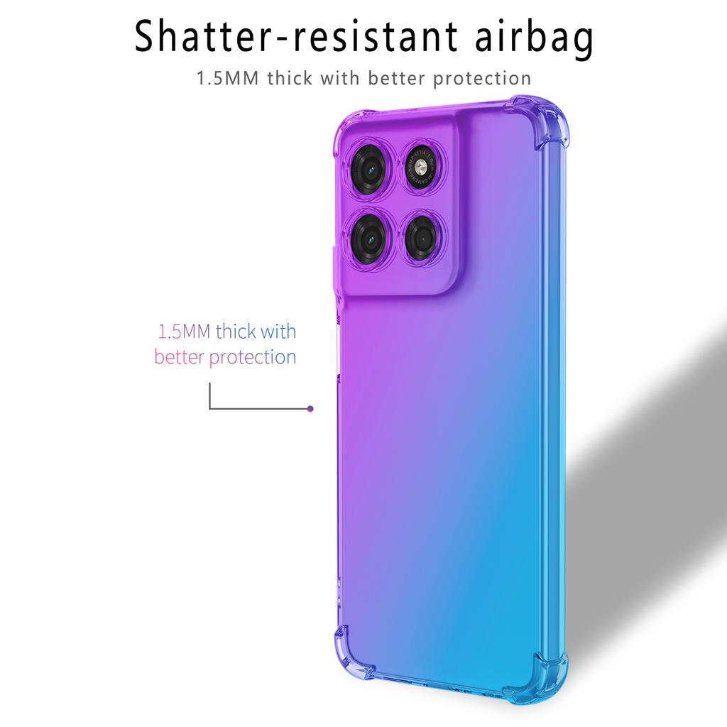 For Motorola Moto G67 Power 5G Case Gradient Color TPU Anti-Drop Phone Cover