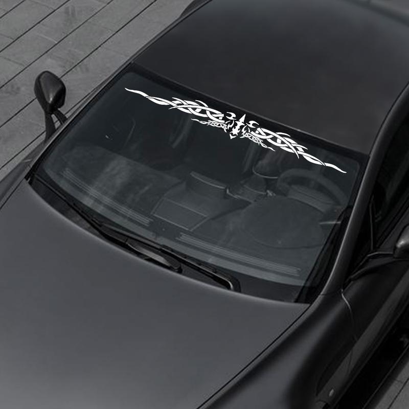 Car Front Windshield Sticker Graphics Creative Windscreen Decor Decal Vinyl DIY Wraps Decoration Auto Para Tuning Accessories