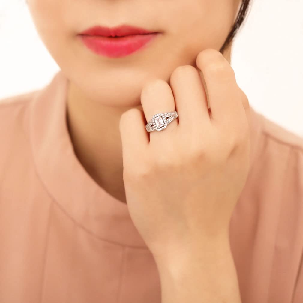 Ri70 Birthday Popular for for Pinky Fashion One Size Fits 1 Gift That Women Will Silver [Devalier] Ring, Present, Women, Her, Mother, Women's Ring,