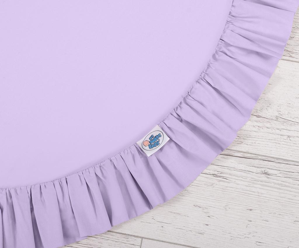 Play mat with ruffles - purple