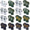 Mens Rugby Jersey Packers 12 RODGERS 23 10 LOVE 33 1 8 Football Training Game Sportswear
