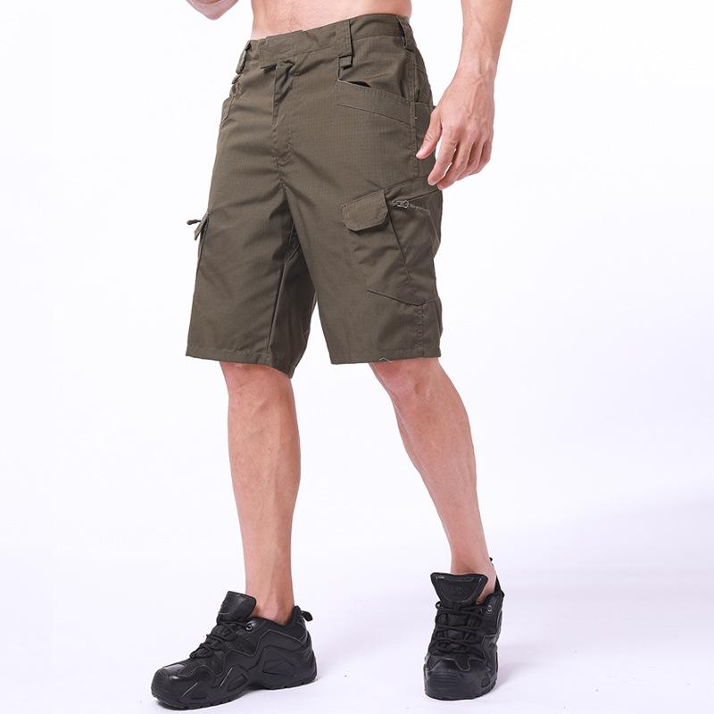 Outdoor IX7 shorts plaid fabric tactical pants, summer casual outdoor pants, charge pants S зелёный