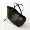 Borsa Tote in Pelle Intrecciata Grande Capacità Morbida Vera Pelle di Mucca Borsa a Spalla Borsa a Mano per il Pendolarismo Quotidiano Stile Urbano