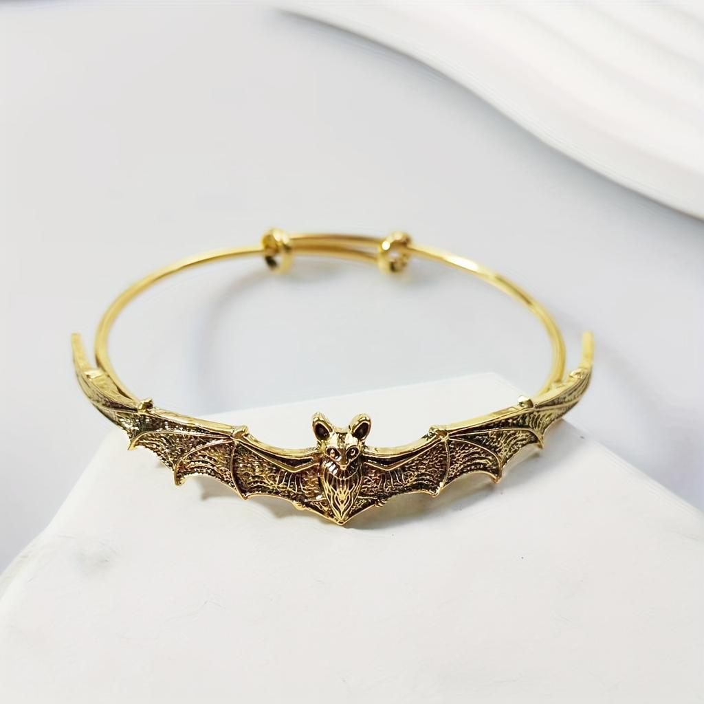 [Vintage Bat Shape Bracelet] Boho Halloween Bat Shape Vintage Statement Fashion Bracelet | Women Party Favors