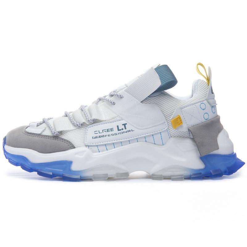 Men's Spring 2024 Casual White Mesh Breathable Sneakers