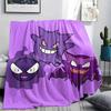 Cute Gengar Blanket, Warm Throw for Bedroom, Perfect Gift for Gengar Fans.chl