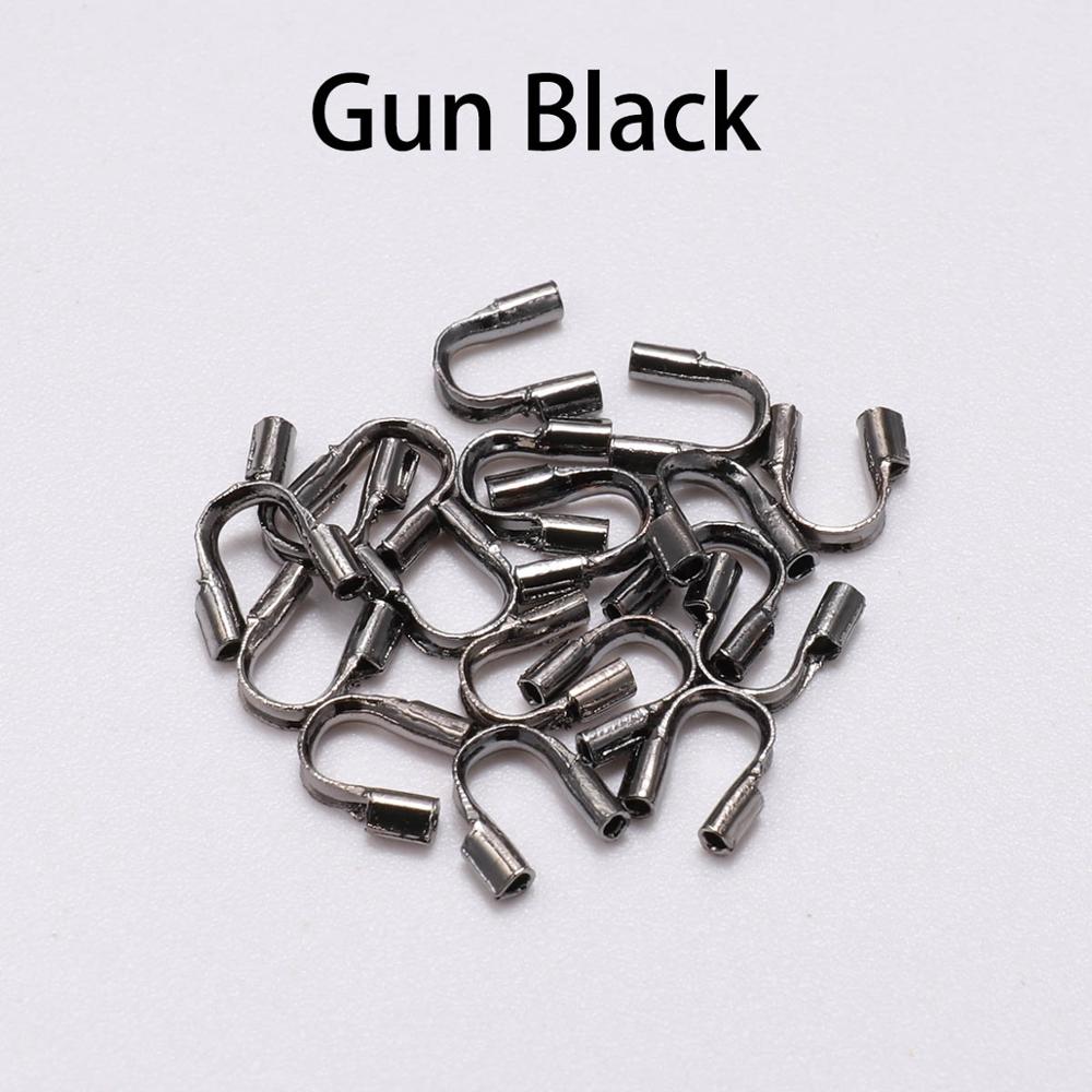 100Pcs/Bag 4.5*4mm Wire Protectors Wire Guard Guardian Protectors Loops U Shape Connector Accessories For Jewelry Making Finding