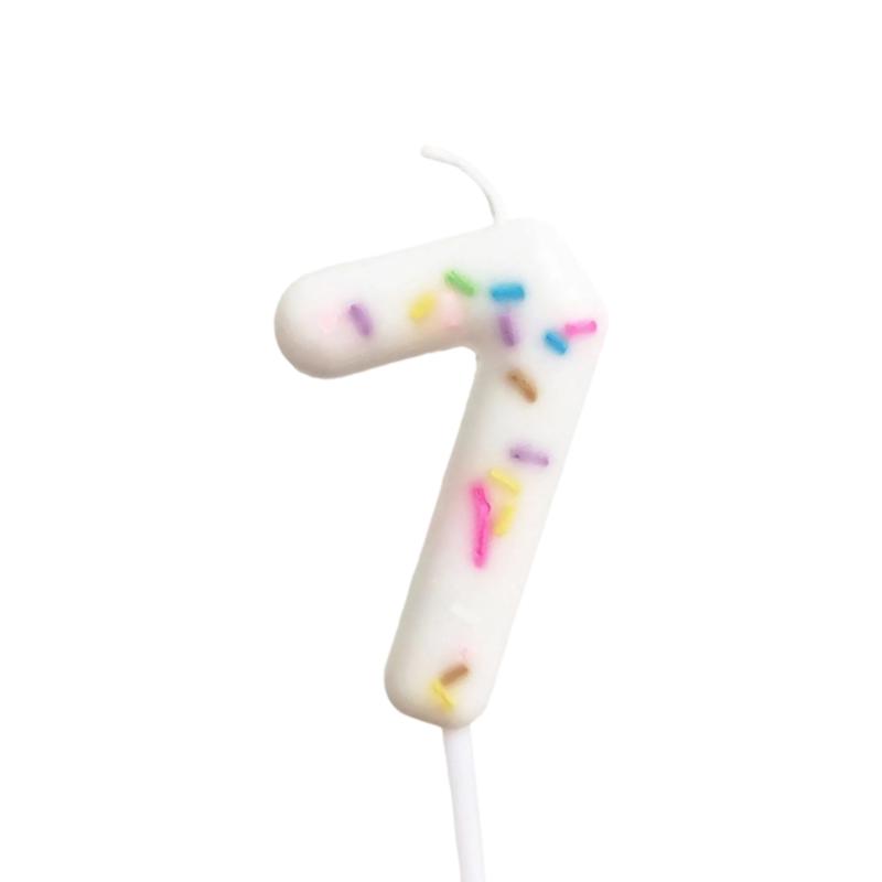 Unique Kids Birthday Cake Candle Decoration Colorful Wax Number for Party Celebration and Family Gatherings