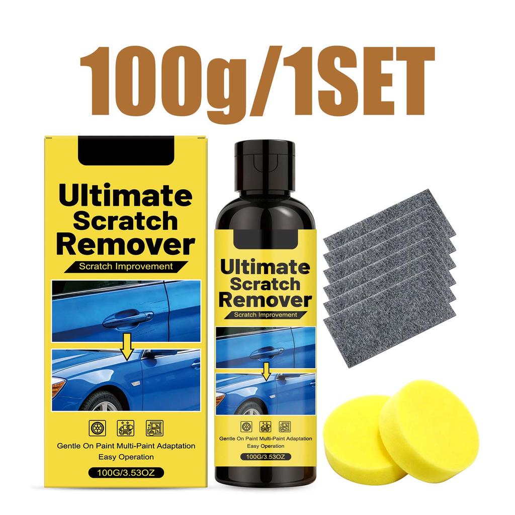 100g Car Scratch Remover Kit Paint Swirl Remover Polish Wax Scratch Improvement for Car Care Multi Paint Adaptation Sponges