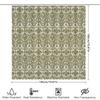 Elegant Floral Shower Curtain Vintage Botanical Pattern Waterproof Fabric Bathroom Decor Farmhouse Style Home Textile Backdrop