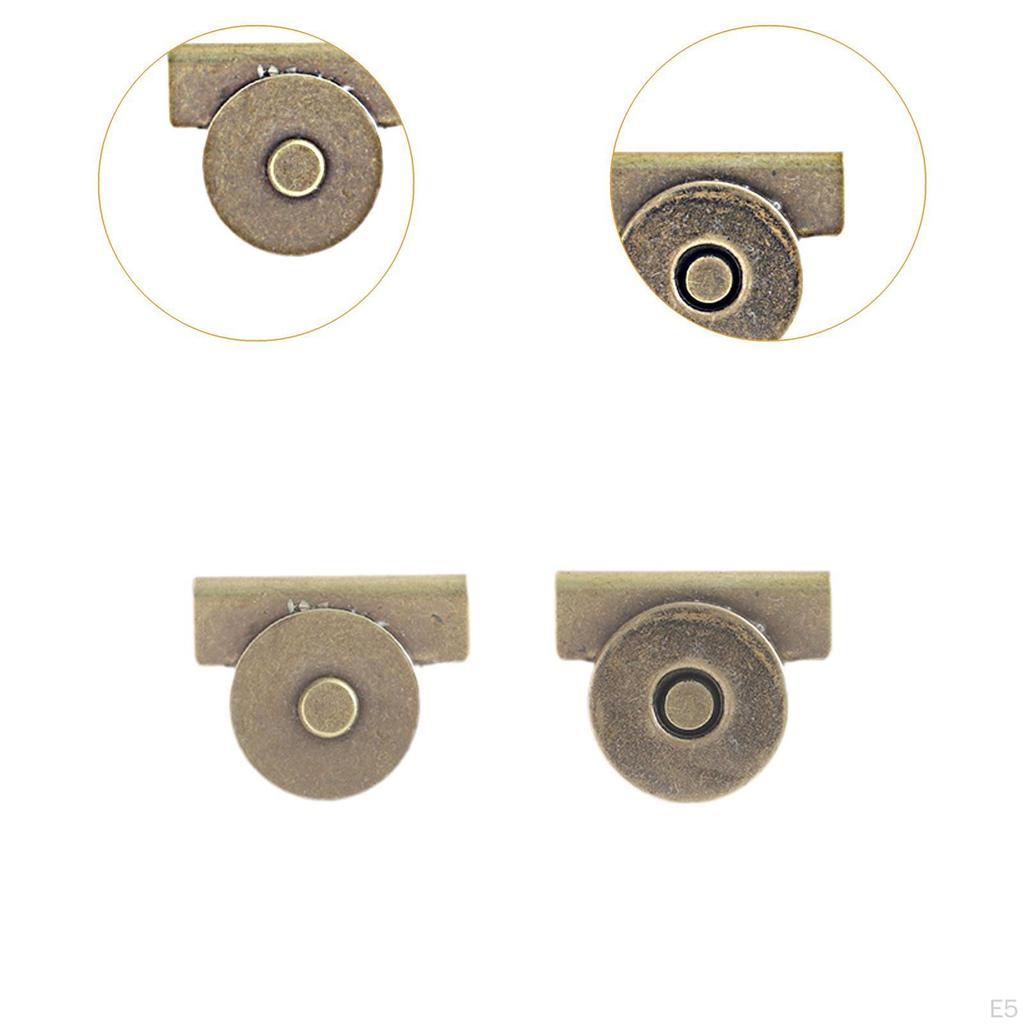 24 Stück Knopf, Taschenbeschlag Verschluss Bastelbedarf, DIY Metallknöpfe Druckknopf für Geldbörsen und Tragetaschen,