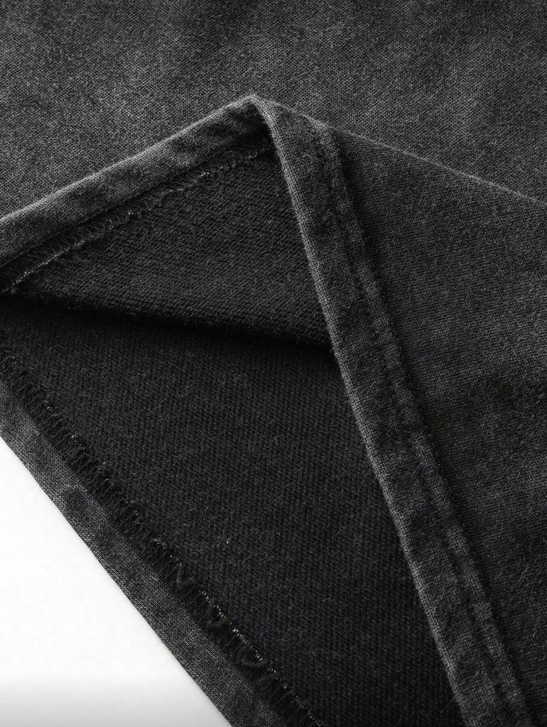 Unisex Vintage Used Wash T-Shirt: Street Style Retro Oversized T-Shirt