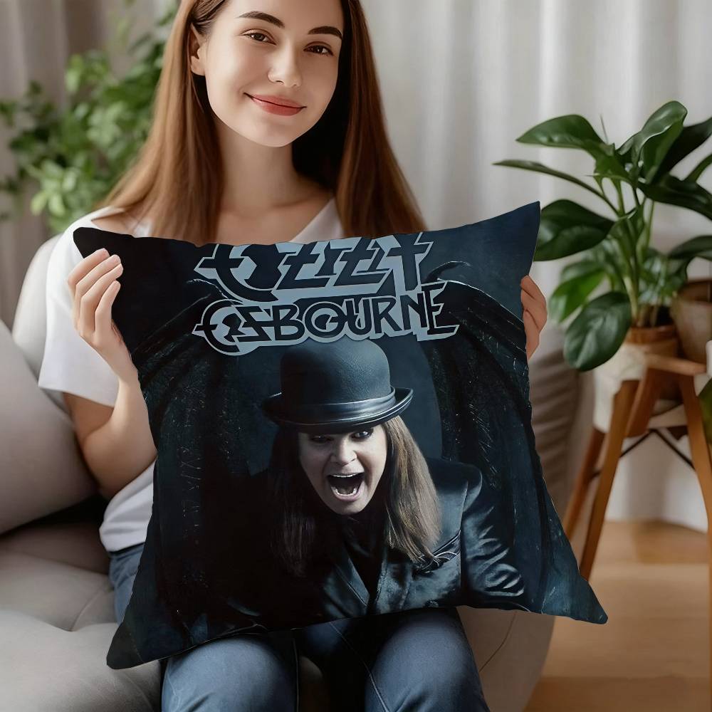 Singer-O-Ozzy Osbournes Pillow Case Plush Fabric Soft Pillowcase Double Sided Print Cushion Cover Household Gifts