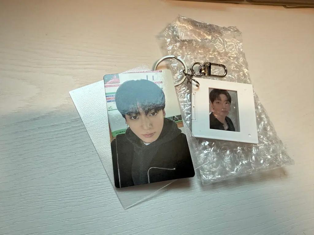 BTS (Bangtan Arirang) Weaver's Bonus Political Photo Card + Keyring Set