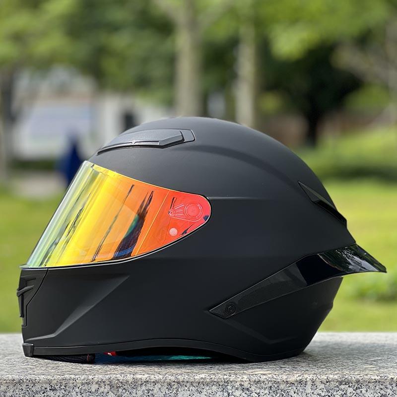 Matte Black Color Helmet Men and Women Motorcycle Helmet Casco Winter Season ECE Approved Unisex Full Face Helmet