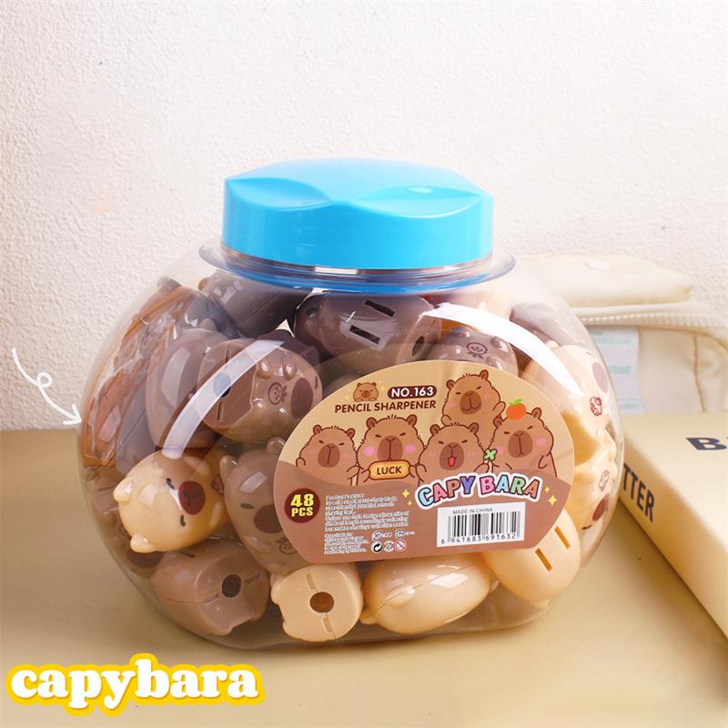

5 шт. Креативная мультяшная точилка для карандашей в виде капибары, мини-забавная милая точилка для карандашей, офисные принадлежности, студенческие канцелярские товары, подарки 5Pcs