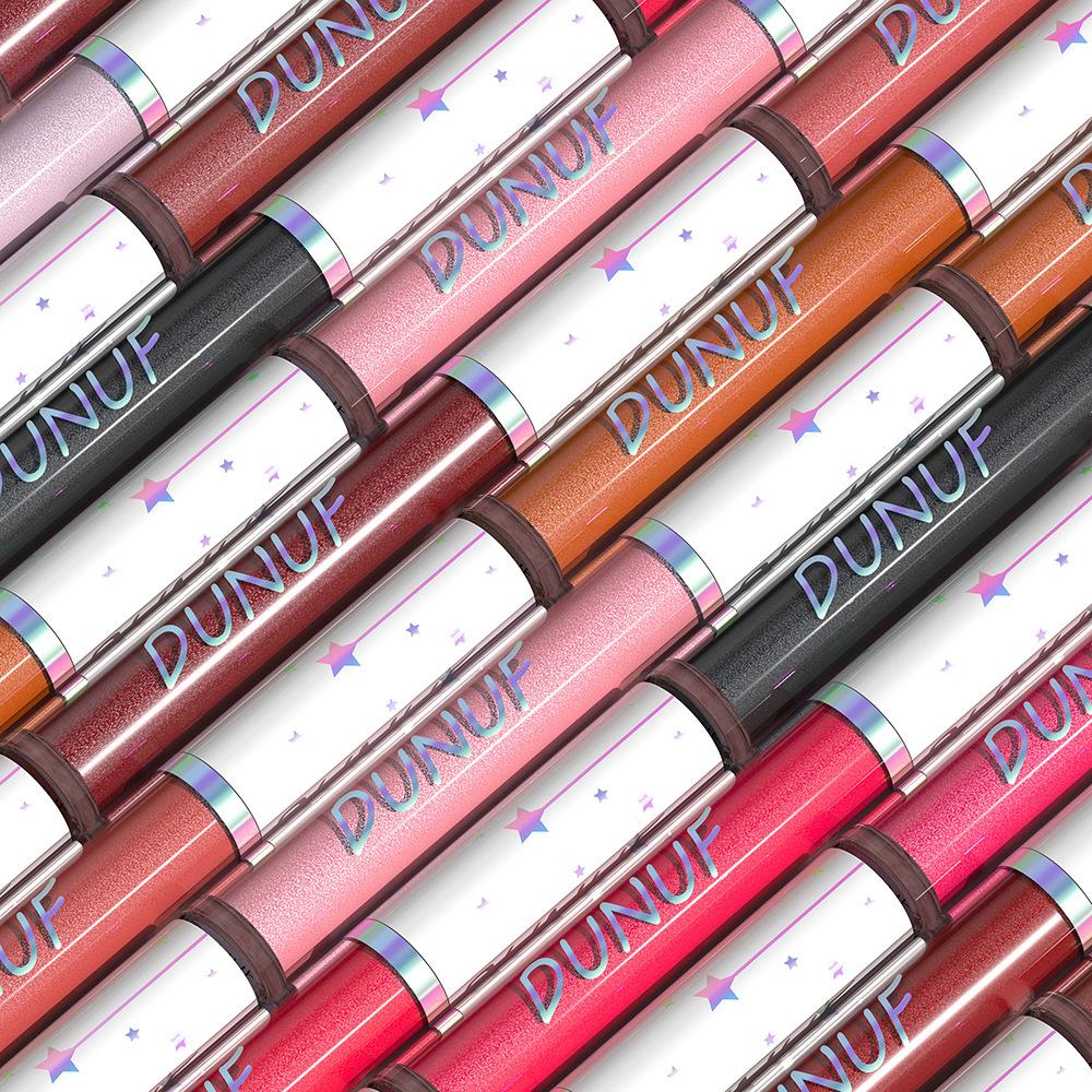 Glitter Lipgloss Langvarig Farge Skinnende Glød Lipglans for Halloween Scene Festsminke Høypigmentert Leppestift Gotisk Leppesjokk Gaveidé