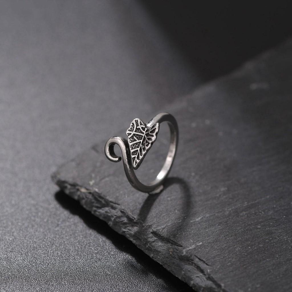 Anello Gatto Geometrico Europeo & Americano, Design Aperto Regolabile, Ornamento Animale Lavorato a Maglia per Dita.
