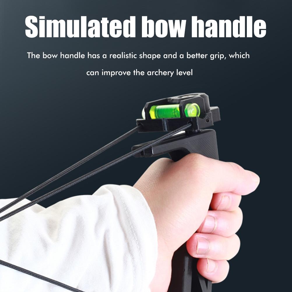 Archery Trainer Band Training Aid Portable Bow Riser Handle Stretch Band Exerciser for Compound
