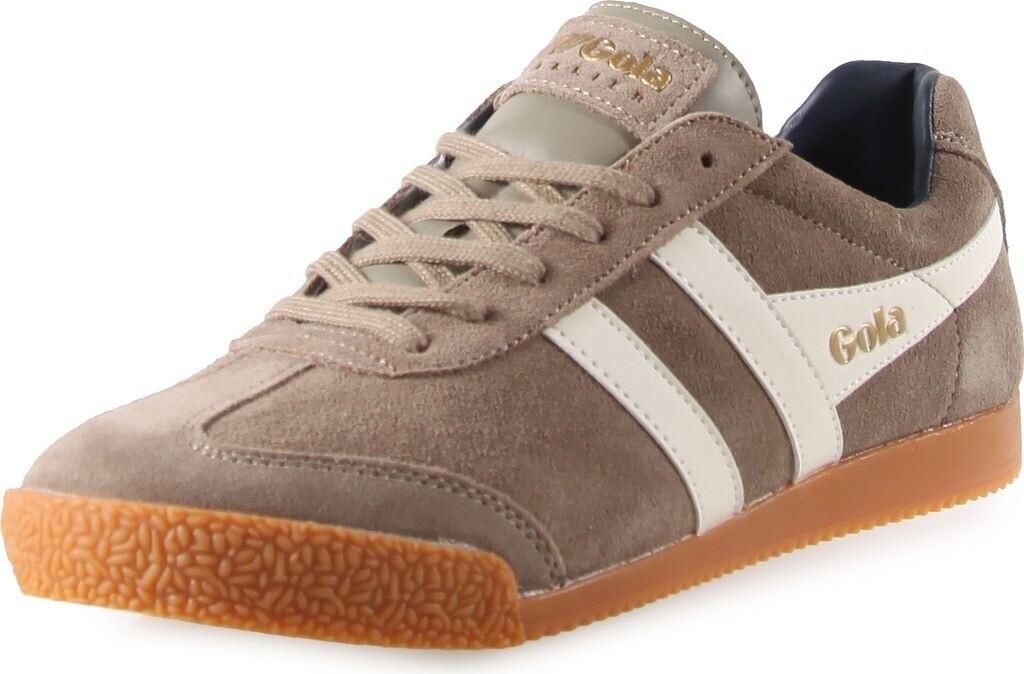 Gola Harrier Suede Sneakers (CMA192) Brown Rhinoceros/white/maroon/yellow/navy Blue