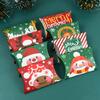 24/12pcs Christmas Pillow Shape Candy Box Merry Christmas Kraft Paper Gift Box Packging Kids Favors Happy New Year Navidad 2025